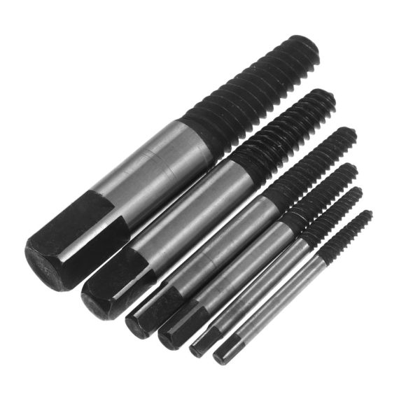 1/2 Rohrgewindebohrer Set mit 6 Stück Schrauben- abisolierter Bolzen- Dreieckventil-Entferner Metallwerkzeug-Set