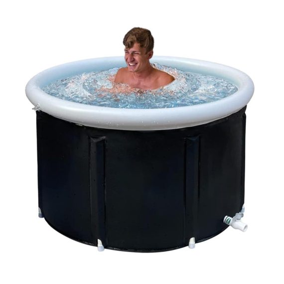 Tragbare Eisbad-Whirlpool-Badewanne Kalte Tauchtherapie für Sportler (89 cm x 55 cm