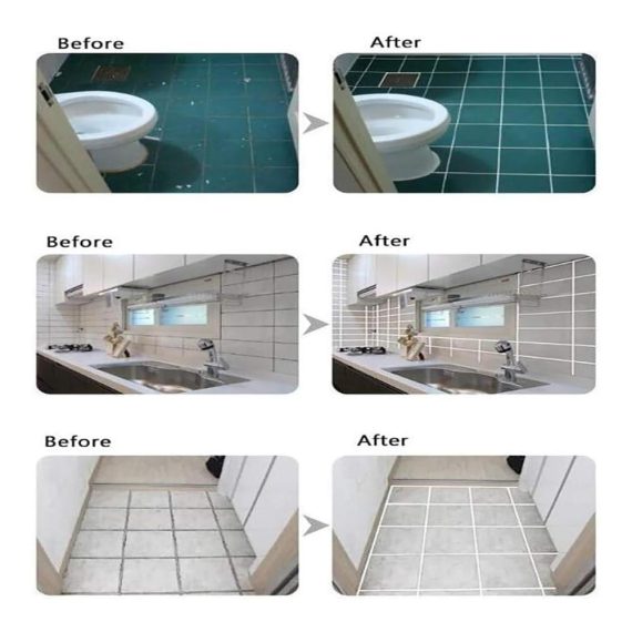 Wasserdichtes Fliesenspalt-Reparaturmittel - Fugenlinie Auffüller für Fliesen mit Klebemittel Home Fliesenreparatur für dauerhaft wasserdichte Fugen