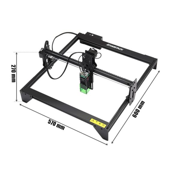 DIY Lasergravurmaschine WMLBK 410x400 mm - Präzise 001 mm Gravurwerkzeug mit 20 W Laserdrucker - Windows-kompatibel für LaserGRBL LightBurn und CNC-Router