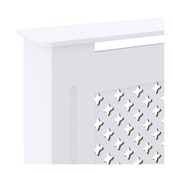 Heizkörperregler & Zubehör Moderne MDF Heizkörperverkleidung (Weiß 205 cm) inklusive Heizkörperkonsole