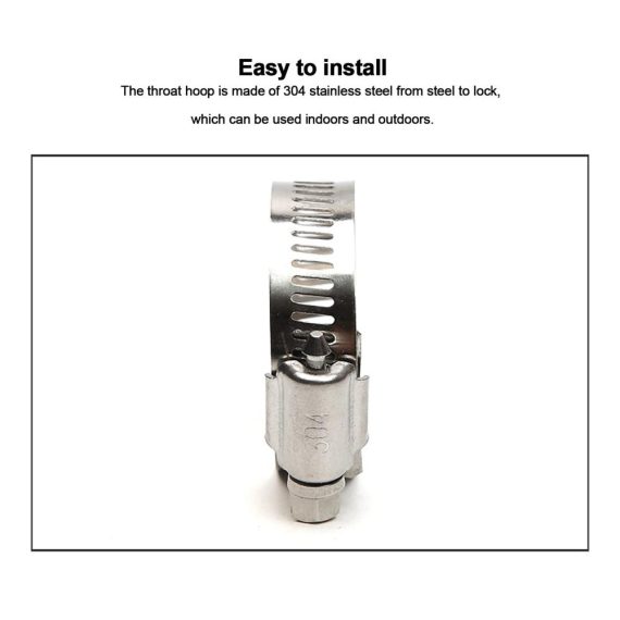 Edelstahl Rohrschellen 5er Set – Ø 400-500 mm 12 mm Breite – Schlauchschellen für Wasserleitung Sanitär und Auto