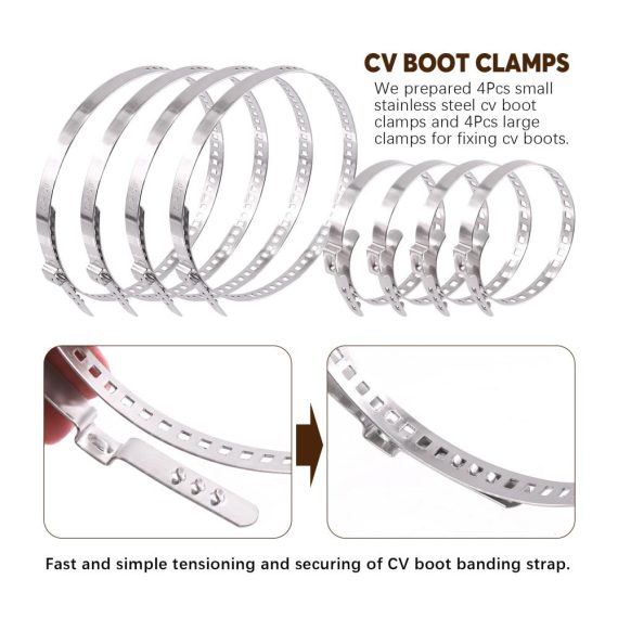 9-teiliges Zangen-Set Edelstahl Schlauchklemmenzangen & CV Boot Clamp Kit für Auto-Reparaturen