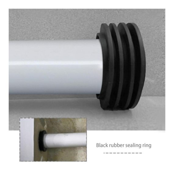 2er Set Hochwertige Gummimanschetten für Spülkästen - Dichtungen für 48-50mm Spülrohr & 58-60mm Abflussrohr inkl. Toiletteneinlass Spülventil & Rohr - Toilettenzubehör für optimale Funktion