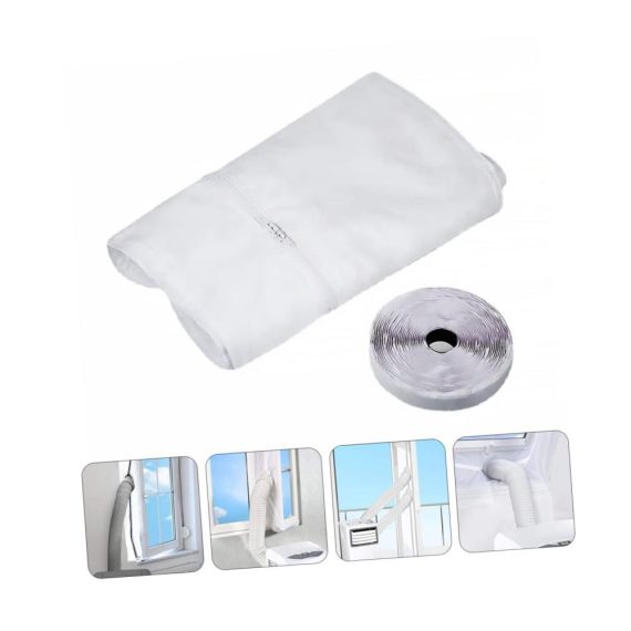 3er Set Fensterdichtungen für mobile Klimaanlagen - Effektive Fensterabdichtung für tragbare AC-Geräte - Inklusive Klimaanlagen-Dichtungstuch für optimale Leistung - Fensterheber-Kit für Portable Air Conditioner - Ac-Trockner-Zubehör für Fenstermontage