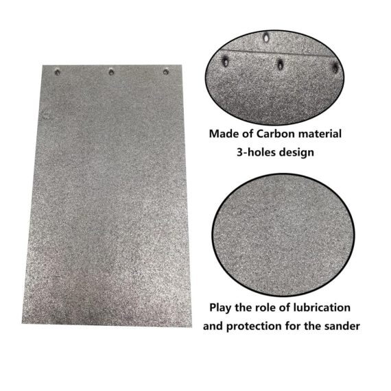 Bandschleifer Karbon-Trägerplatte 2er Set (171 x 110 x 2 mm) – Elektrowerkzeug Ersatzteile für Makita 9403 Schleifmotor und Polierer mit hochwertiger Karbonplatte