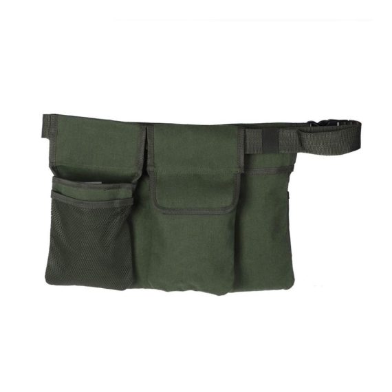 Multifunktionale 7-Taschen Werkzeugtasche aus Segeltuch für Holzbearbeitung und Landschaftsbau - Wasserdichte Hüftgurt-Tasche