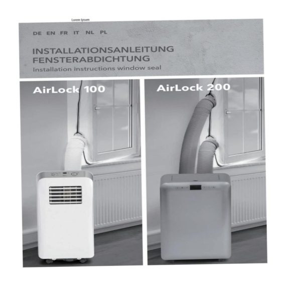 3er Set Fensterdichtungen für mobile Klimaanlagen - Effektive Fensterabdichtung für tragbare AC-Geräte - Inklusive Klimaanlagen-Dichtungstuch für optimale Leistung - Fensterheber-Kit für Portable Air Conditioner - Ac-Trockner-Zubehör für Fenstermontage