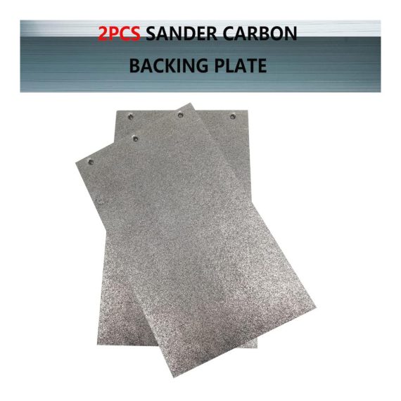 Bandschleifer Karbon-Trägerplatte 2er Set (171 x 110 x 2 mm) – Elektrowerkzeug Ersatzteile für Makita 9403 Schleifmotor und Polierer mit hochwertiger Karbonplatte