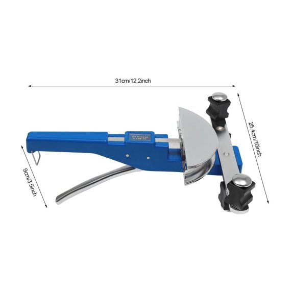 7-teiliges Rohrbiege-Set Manuelle Rohrbiegemaschine für Kupferrohre - Rohrschneider Entgrater - CT-999F (Blau